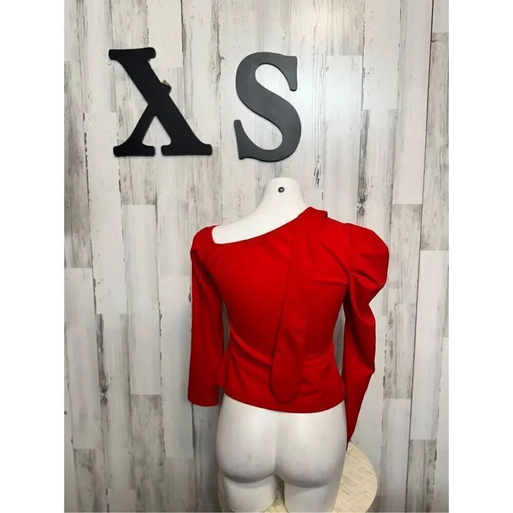 Red blouse size XS - Picture 3 of 5